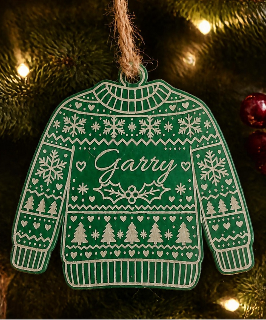 Personalised Christmas Tree Jumper Ornament